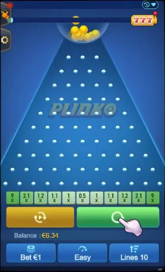 Demo in Plinko